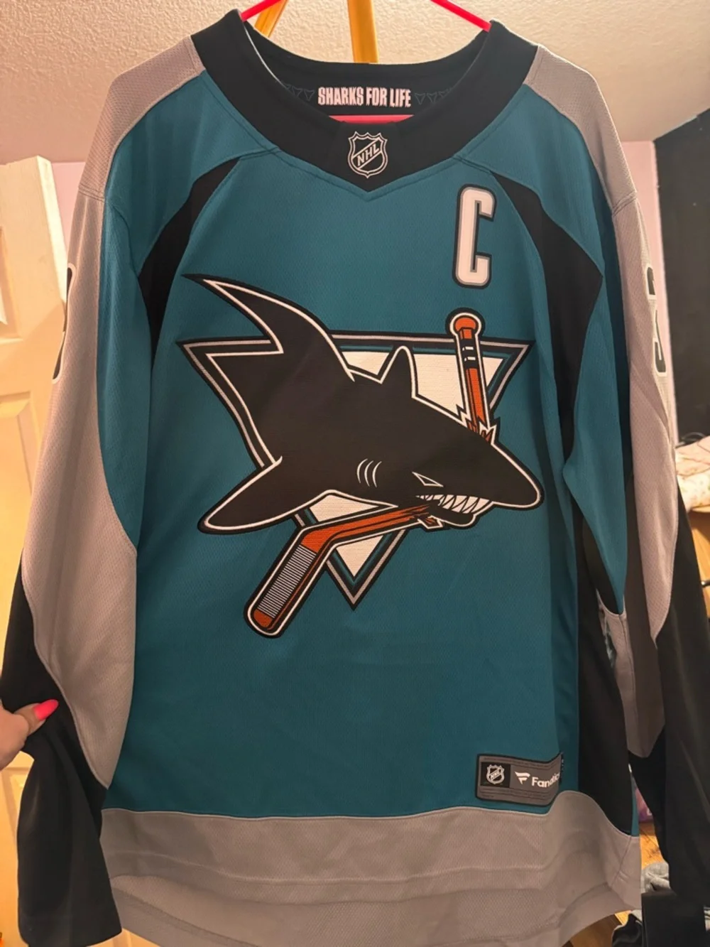 Fanatics Teal and Black NHLPA Breakaway Jersey Tags - Picture 1 of 4